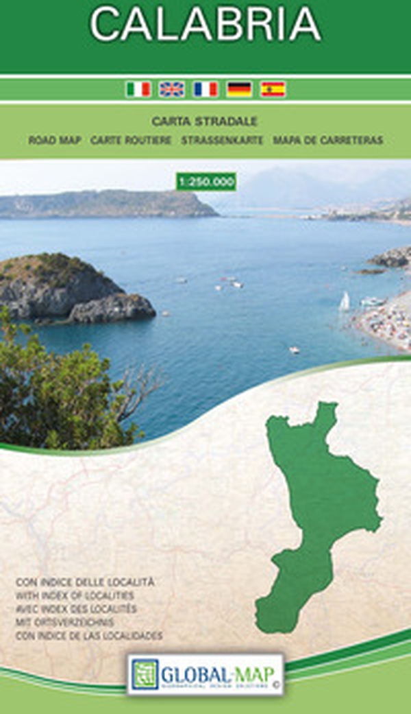 Calabria. Carta stradale della regione 1:250.000 (cm 86x108) - Librerie.coop Calabria. Carta stradale della regione 1:250.000 (cm 86x108) - Librerie.coop