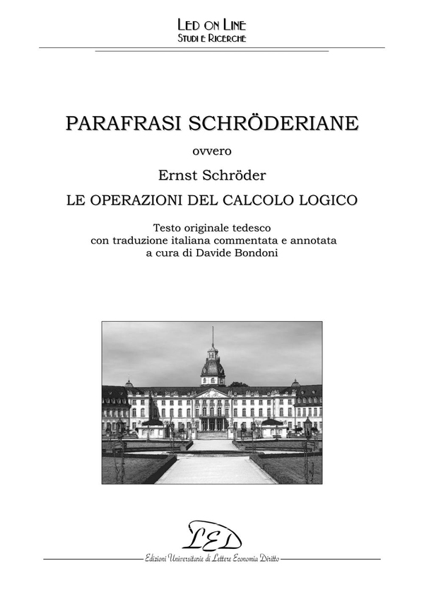 Parafrasi schröderiane - Librerie.coop Parafrasi schröderiane - Librerie.coop