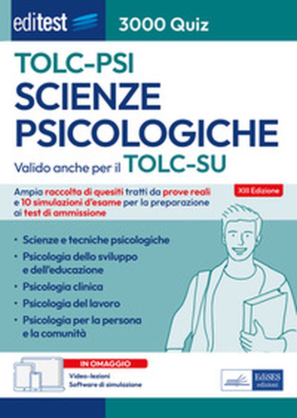 EdiTEST. Scienze psicologiche. 3000 Quiz. Ampia raccolta di quiz tratti da prove reali e 10 simulazioni per la preparazione ai test di ammissione - Librerie.coop EdiTEST. Scienze psicologiche. 3000 Quiz. Ampia raccolta di quiz tratti da prove reali e 10 simulazioni per la preparazione ai test di ammissione - Librerie.coop