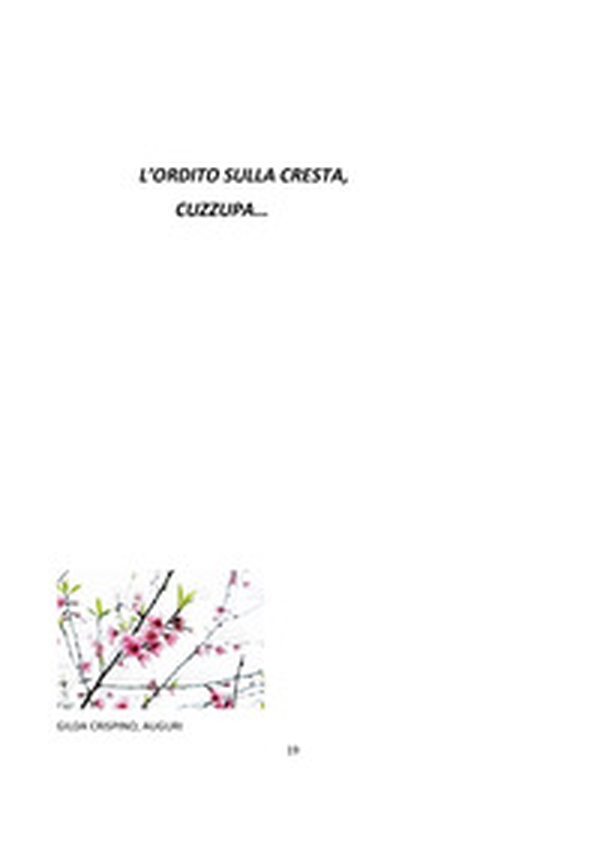 L'ordito sulla cresta, cuzzupa. Cartolina pasquale - Librerie.coop L'ordito sulla cresta, cuzzupa. Cartolina pasquale - Librerie.coop