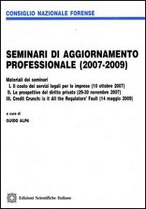 Seminari di aggiornamento professionale (2007-2009) - Librerie.coop Seminari di aggiornamento professionale (2007-2009) - Librerie.coop