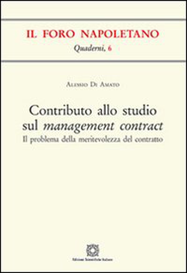 Contributo allo studio sul management contract - Librerie.coop Contributo allo studio sul management contract - Librerie.coop