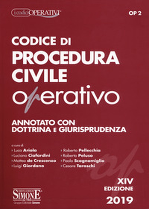 Codice di procedura civile operativo. Annotato con dottrina e giurisprudenza - Librerie.coop Codice di procedura civile operativo. Annotato con dottrina e giurisprudenza - Librerie.coop