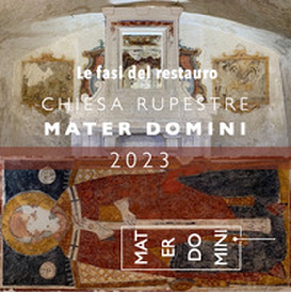 Le fasi del restauro chiesa rupestre Mater Domini 2023 - Librerie.coop Le fasi del restauro chiesa rupestre Mater Domini 2023 - Librerie.coop
