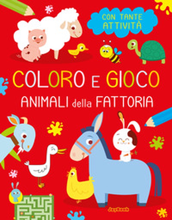 Animali della fattoria. Coloro e gioco - Librerie.coop Animali della fattoria. Coloro e gioco - Librerie.coop