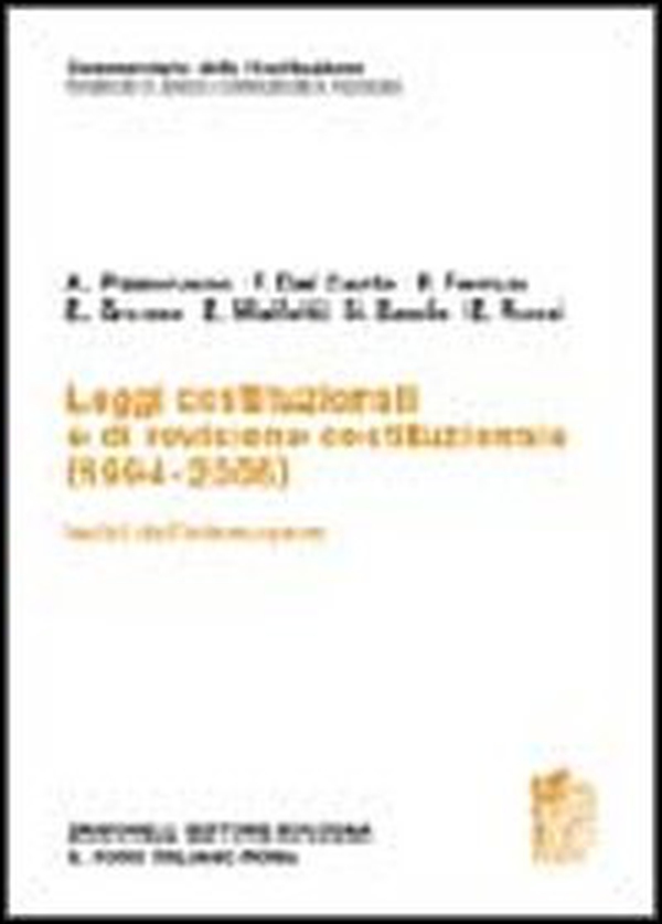 Commentario della Costituzione. Leggi costituzionali e di revisione costituzionale (1994-2005) - Librerie.coop Commentario della Costituzione. Leggi costituzionali e di revisione costituzionale (1994-2005) - Librerie.coop