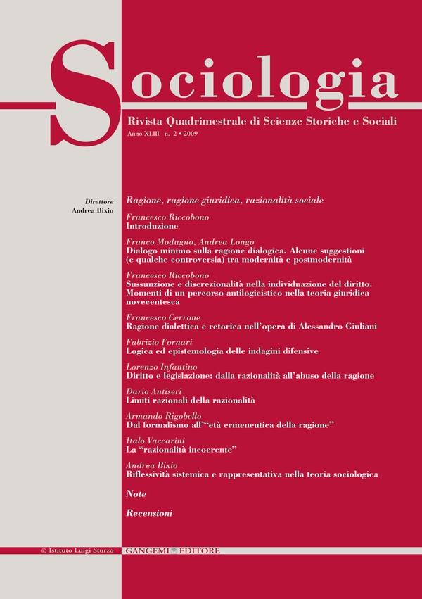 Sociologia n. 2/2009 - Librerie.coop Sociologia n. 2/2009 - Librerie.coop