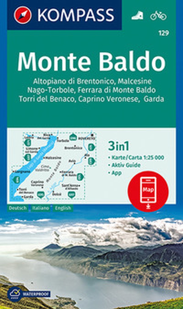 Carta escursionistica n. 129. Monte Baldo 1:25.000 - Librerie.coop Carta escursionistica n. 129. Monte Baldo 1:25.000 - Librerie.coop