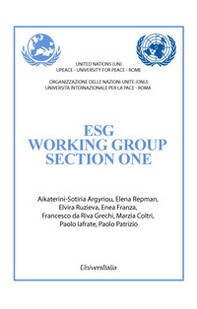 Esg working group section one - Librerie.coop