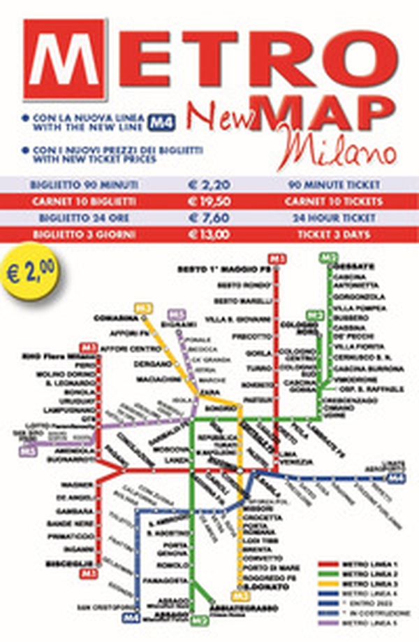New metro map Milano - Librerie.coop New metro map Milano - Librerie.coop