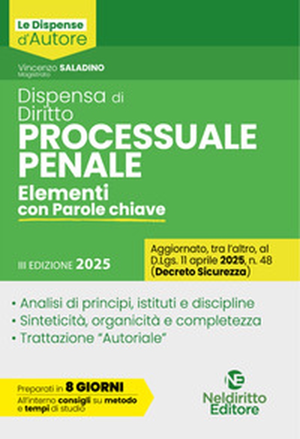 Dispensa di procedura penale 2025 - Librerie.coop Dispensa di procedura penale 2025 - Librerie.coop