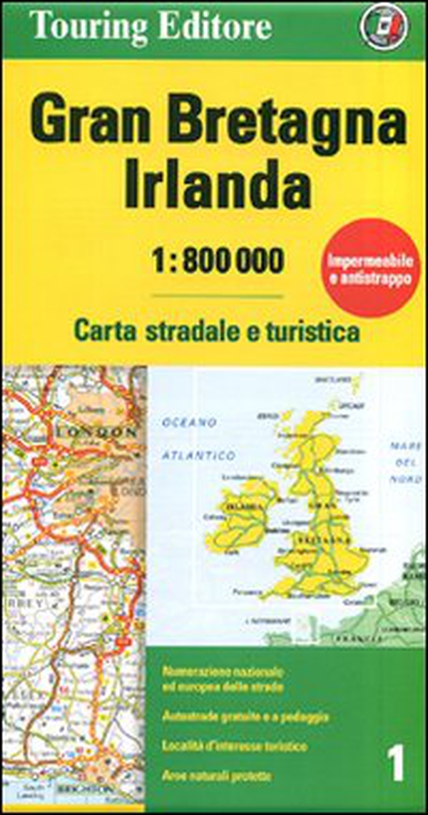 Gran Bretagna e Irlanda 1:800.000. Carta stradale e turistica - Librerie.coop Gran Bretagna e Irlanda 1:800.000. Carta stradale e turistica - Librerie.coop