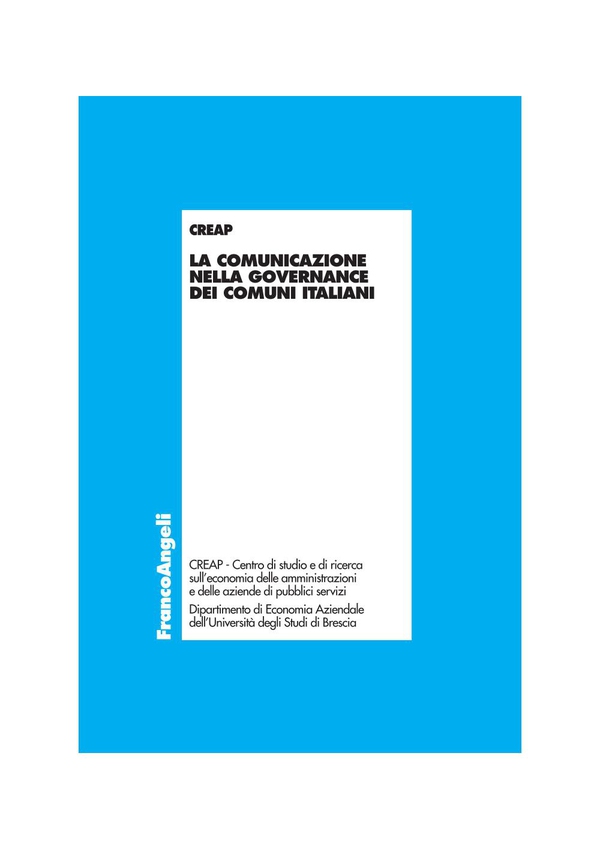 La comunicazione nella governance dei comuni italiani - Librerie.coop La comunicazione nella governance dei comuni italiani - Librerie.coop