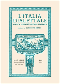 L'Italia dialettale. Rivista di dialettologia italiana  - Vol. 77 - Librerie.coop