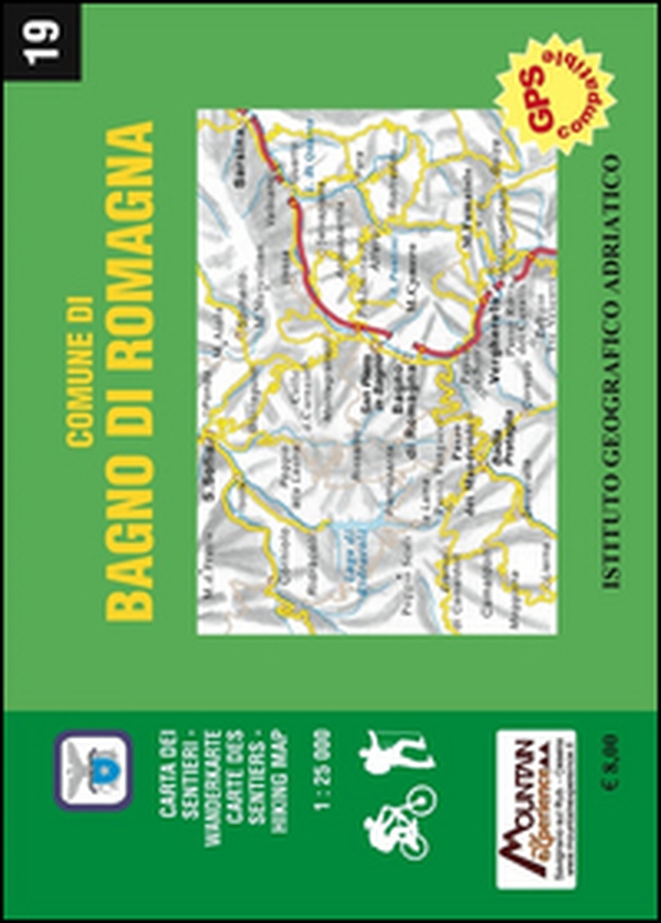 Comune di Bagno di Romagna. Carta dei sentieri 1:25.000. Ediz. italiana, inglese, francese e tedesca - Librerie.coop Comune di Bagno di Romagna. Carta dei sentieri 1:25.000. Ediz. italiana, inglese, francese e tedesca - Librerie.coop
