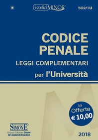 Codice penale e leggi complementari per l'Università. Ediz. minor - Librerie.coop