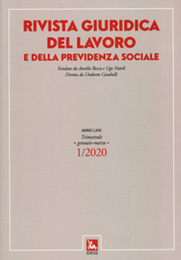 Rivista giuridica del lavoro - Vol. 1 - Librerie.coop Rivista giuridica del lavoro - Vol. 1 - Librerie.coop