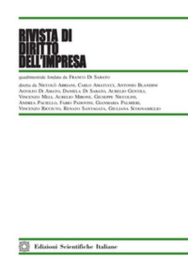 Rivista di diritto dell'impresa - Vol. 2 - Librerie.coop Rivista di diritto dell'impresa - Vol. 2 - Librerie.coop