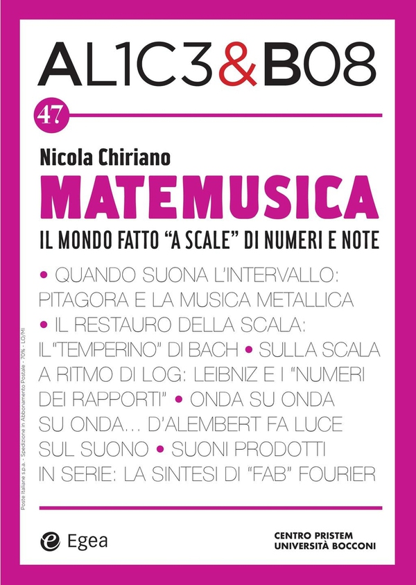 Alice&Bob 47. Matemusica - Librerie.coop Alice&Bob 47. Matemusica - Librerie.coop