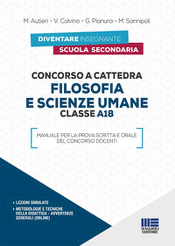 Concorso a cattedra 2019. A18 filosofia e scienze umane - Librerie.coop Concorso a cattedra 2019. A18 filosofia e scienze umane - Librerie.coop
