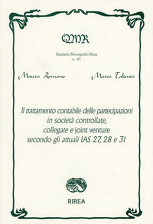 Il trattamento contabile delle partecipazioni in società controllate, collegate e joint venture secondo gli attuali IAS 27, 28 e 31 - Librerie.coop Il trattamento contabile delle partecipazioni in società controllate, collegate e joint venture secondo gli attuali IAS 27, 28 e 31 - Librerie.coop