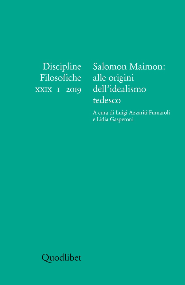 Salomon Maimon: alle origini dell’idealismo tedesco - Librerie.coop Salomon Maimon: alle origini dell’idealismo tedesco - Librerie.coop