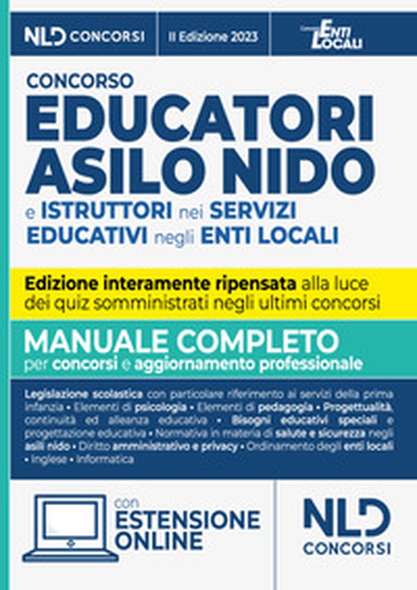 Concorso educatori asilo nido e istruttori nei servizi educativi negli enti locali. Manuale completo per il concorso per per l'aggiornamento professionale - Librerie.coop Concorso educatori asilo nido e istruttori nei servizi educativi negli enti locali. Manuale completo per il concorso per per l'aggiornamento professionale - Librerie.coop