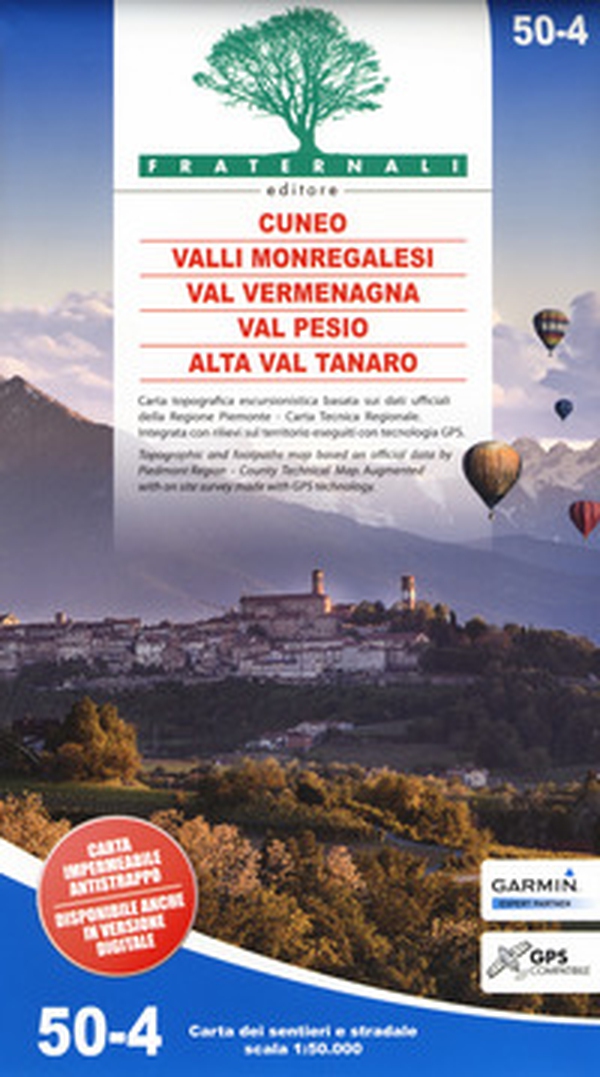 Carta n. 50-4. Cuneo, Valli Monregalesi, Val Vermegnana, Val Pesio, Alta Val Tanaro. Carta dei sentieri e stradale 1:50.000. Adatto a GPS - Librerie.coop Carta n. 50-4. Cuneo, Valli Monregalesi, Val Vermegnana, Val Pesio, Alta Val Tanaro. Carta dei sentieri e stradale 1:50.000. Adatto a GPS - Librerie.coop
