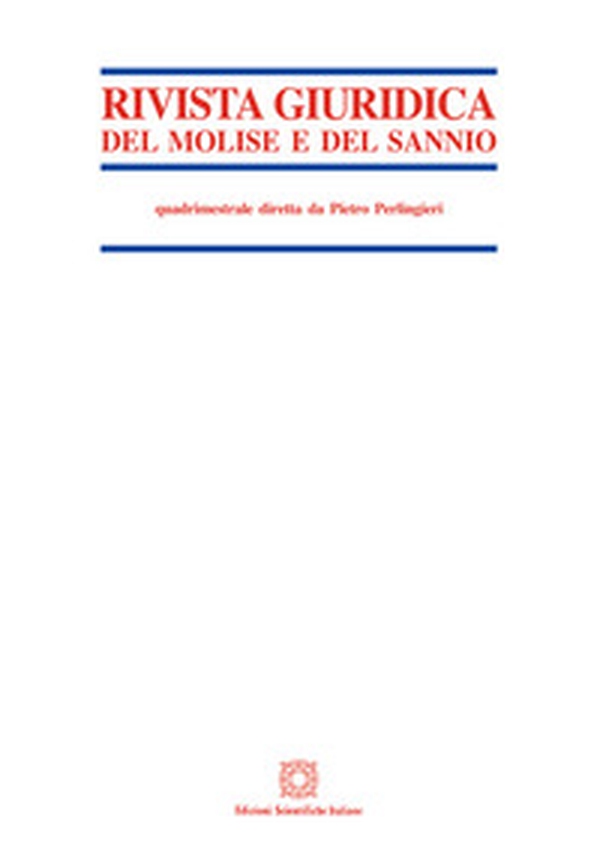 Rivista giuridica del Molise e del Sannio - Vol. 1 - Librerie.coop Rivista giuridica del Molise e del Sannio - Vol. 1 - Librerie.coop