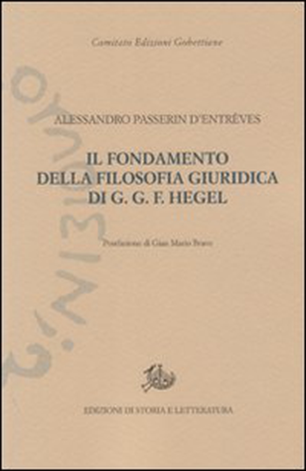 Il fondamento della filosofia giuridica di G. G. F. Hegel - Librerie.coop Il fondamento della filosofia giuridica di G. G. F. Hegel - Librerie.coop