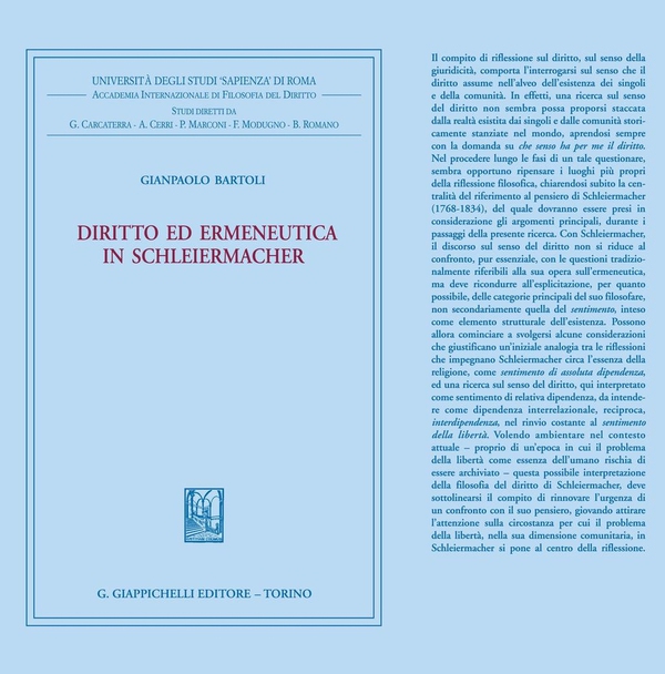 Diritto ed ermeneutica in Schleiermacher - Librerie.coop Diritto ed ermeneutica in Schleiermacher - Librerie.coop