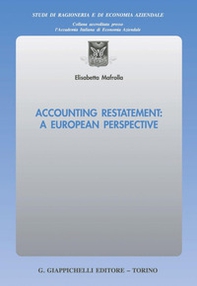 Accounting restatement: a European perspective - Librerie.coop