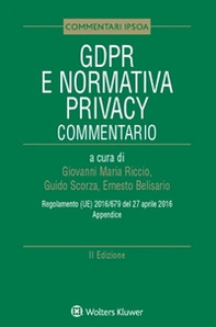 GDPR e normativa privacy. Commentario - Librerie.coop