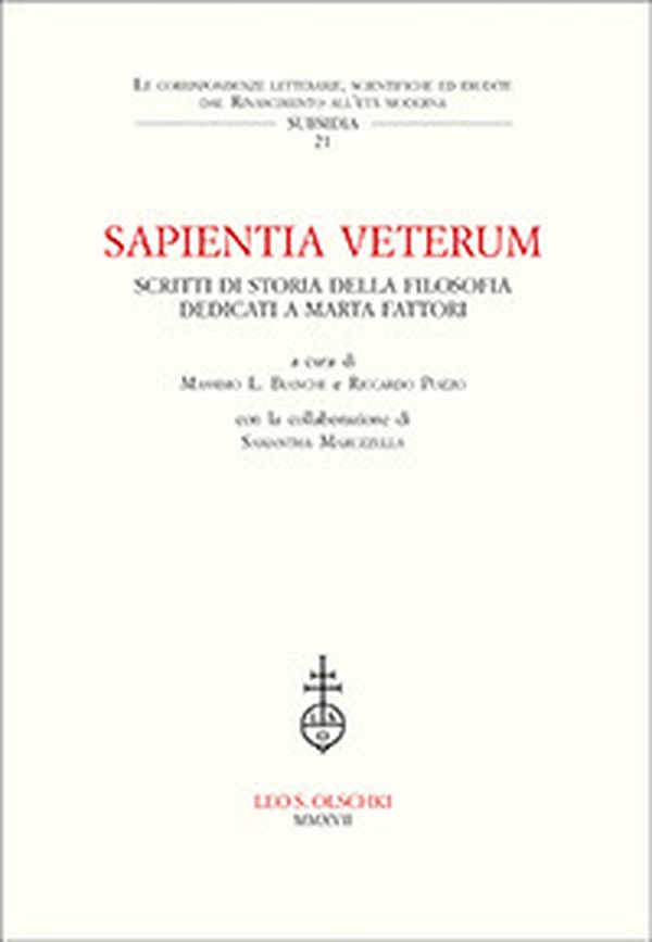 Sapientia veterum. Studi di storia della filosofia dedicati a Marta Fattori - Librerie.coop Sapientia veterum. Studi di storia della filosofia dedicati a Marta Fattori - Librerie.coop