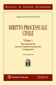 Manuale di diritto processuale civile - Vol. 1 - Librerie.coop