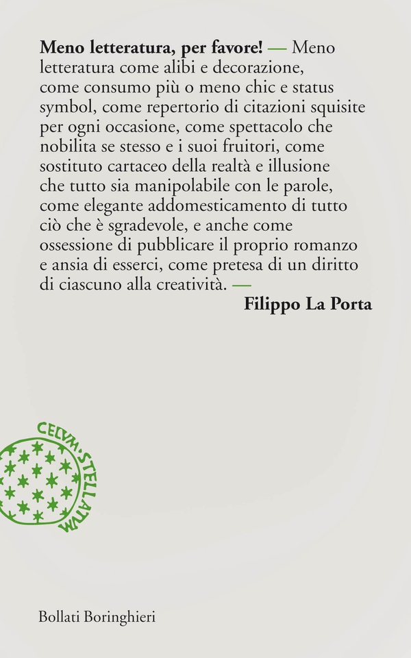 Meno letteratura per favore! - Librerie.coop Meno letteratura per favore! - Librerie.coop