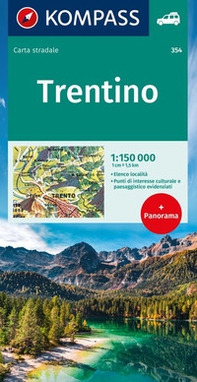 Carta stradale n. 354. Trentino - Librerie.coop