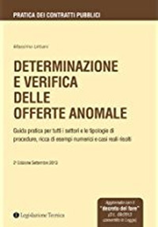 Determinazione e verifica delle offerte anomale - Librerie.coop Determinazione e verifica delle offerte anomale - Librerie.coop