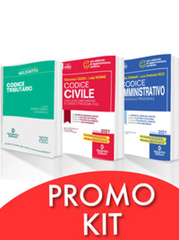 Kit completo per la preparazione di 60 referendari TAR: Codice Civile-Codice Amministrativo-Codice Tributario Plus - Librerie.coop Kit completo per la preparazione di 60 referendari TAR: Codice Civile-Codice Amministrativo-Codice Tributario Plus - Librerie.coop