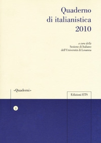 Quaderno di italianistica 2010 - Librerie.coop