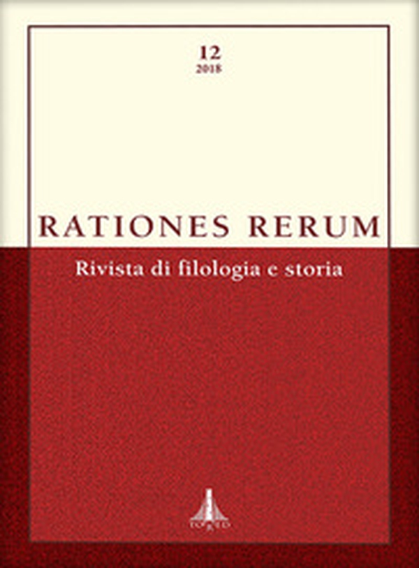 Rationes rerum. Rivista di filologia e storia - Vol. 12 - Librerie.coop Rationes rerum. Rivista di filologia e storia - Vol. 12 - Librerie.coop