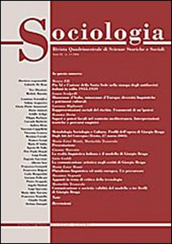 Sociologia. Rivista quadrimestrale di scienze storiche e sociali - Vol. 2 - Librerie.coop Sociologia. Rivista quadrimestrale di scienze storiche e sociali - Vol. 2 - Librerie.coop