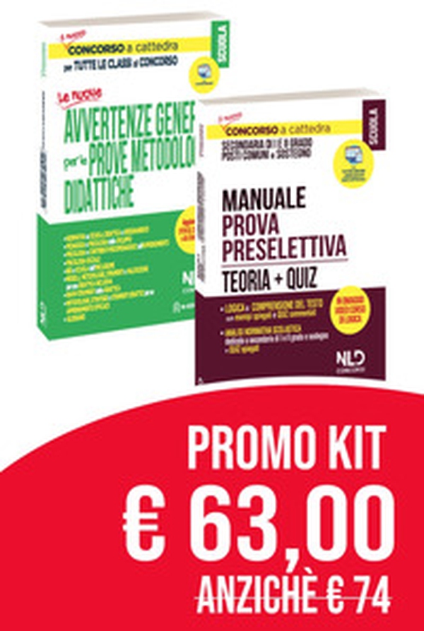 Concorso Scuola 2020 kit: le avvertenze generali per tutte le classi di concorso-Concorso ordinario scuola secondaria di I e II grado su posto comune e di sostegno. Manuale prova preselettiva. Teoria + quiz - Librerie.coop Concorso Scuola 2020 kit: le avvertenze generali per tutte le classi di concorso-Concorso ordinario scuola secondaria di I e II grado su posto comune e di sostegno. Manuale prova preselettiva. Teoria + quiz - Librerie.coop