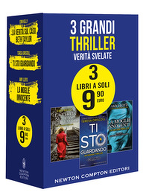 3 grandi thriller. Verità svelate: La verità sul caso Beth Taylor-Ti sto guardando-La moglie innocente - Librerie.coop 3 grandi thriller. Verità svelate: La verità sul caso Beth Taylor-Ti sto guardando-La moglie innocente - Librerie.coop