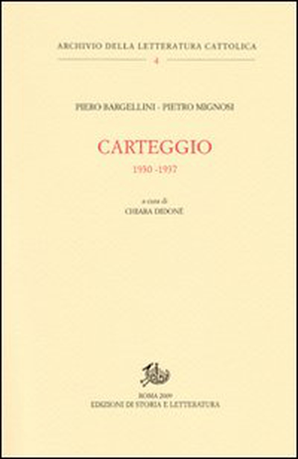 Carteggio. 1930-1937 - Librerie.coop Carteggio. 1930-1937 - Librerie.coop