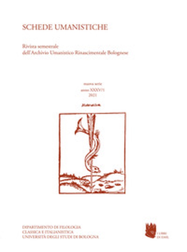 Schede umanistiche. Rivista annuale dell'Archivio Umanistico Rinascimentale Bolognese - Vol. 35\1 - Librerie.coop Schede umanistiche. Rivista annuale dell'Archivio Umanistico Rinascimentale Bolognese - Vol. 35\1 - Librerie.coop