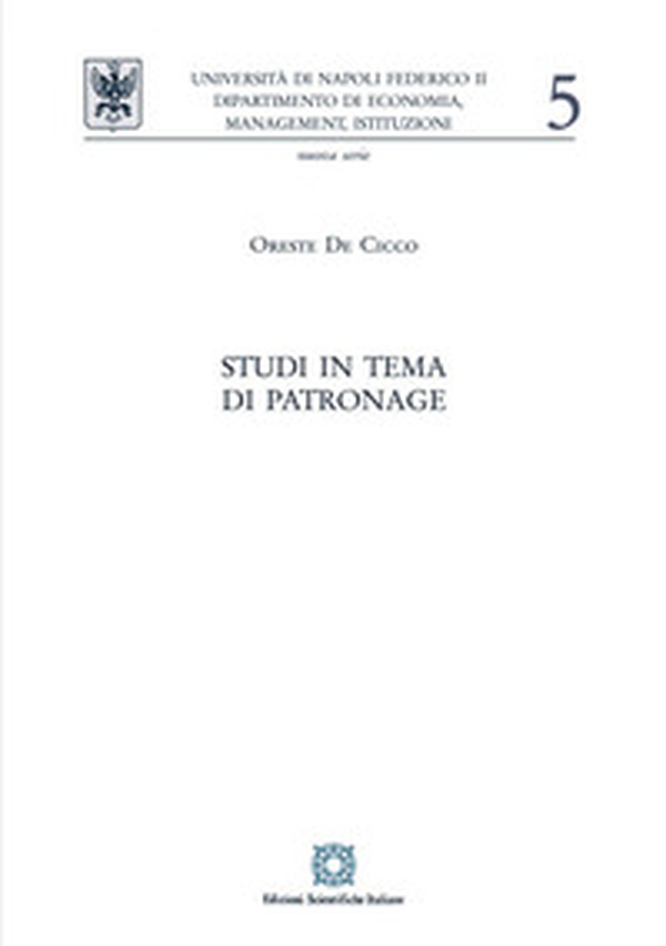 Studi in tema di patronage - Librerie.coop Studi in tema di patronage - Librerie.coop