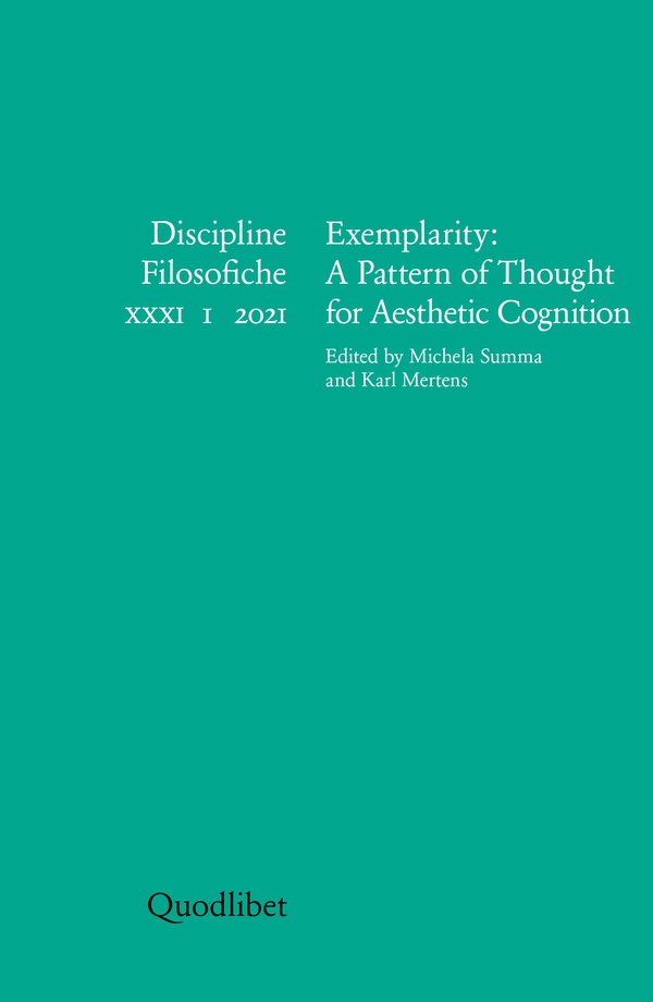 Exemplarity: A Pattern of Thought for Aesthetic Cognition - Librerie.coop Exemplarity: A Pattern of Thought for Aesthetic Cognition - Librerie.coop