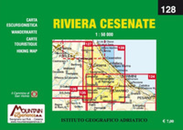 Riviera Cesenate. Carta dei sentieri 1:50.000. Ediz. italiana, inglese, francese e tedesca - Librerie.coop Riviera Cesenate. Carta dei sentieri 1:50.000. Ediz. italiana, inglese, francese e tedesca - Librerie.coop