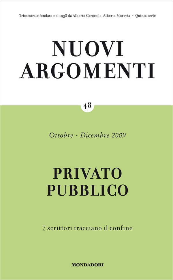 Nuovi Argomenti (48) - Librerie.coop Nuovi Argomenti (48) - Librerie.coop